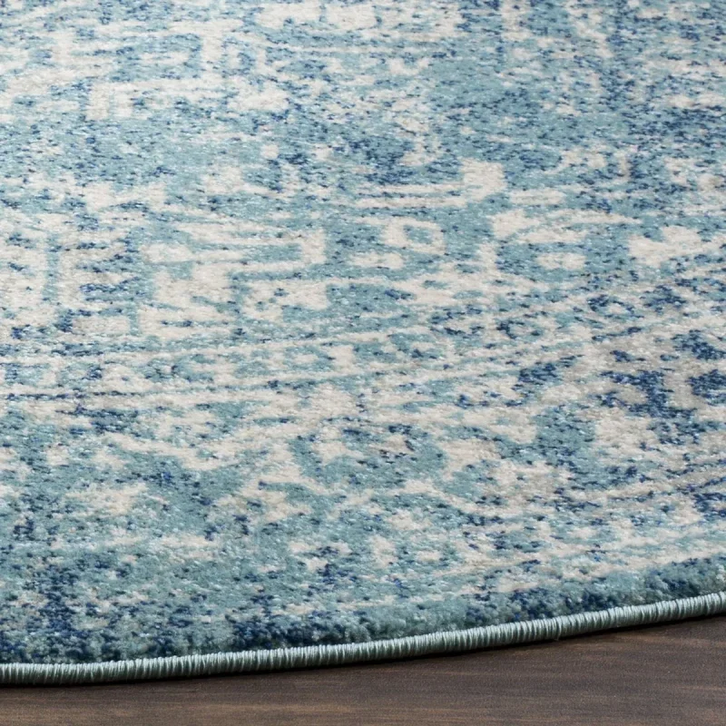 Tapete Memoria Vintage en Azul con Marfil