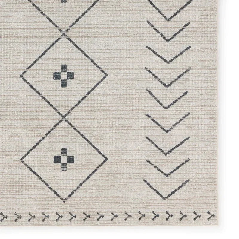 Tapete Nadia Tribal en Marfil