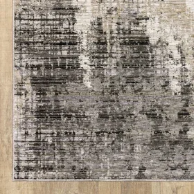 Tapete Nebulosa Abstracto en Gris y Beige