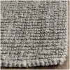 Tapete Nudo Grueso de Yute Gris - 2.40 x 3.00