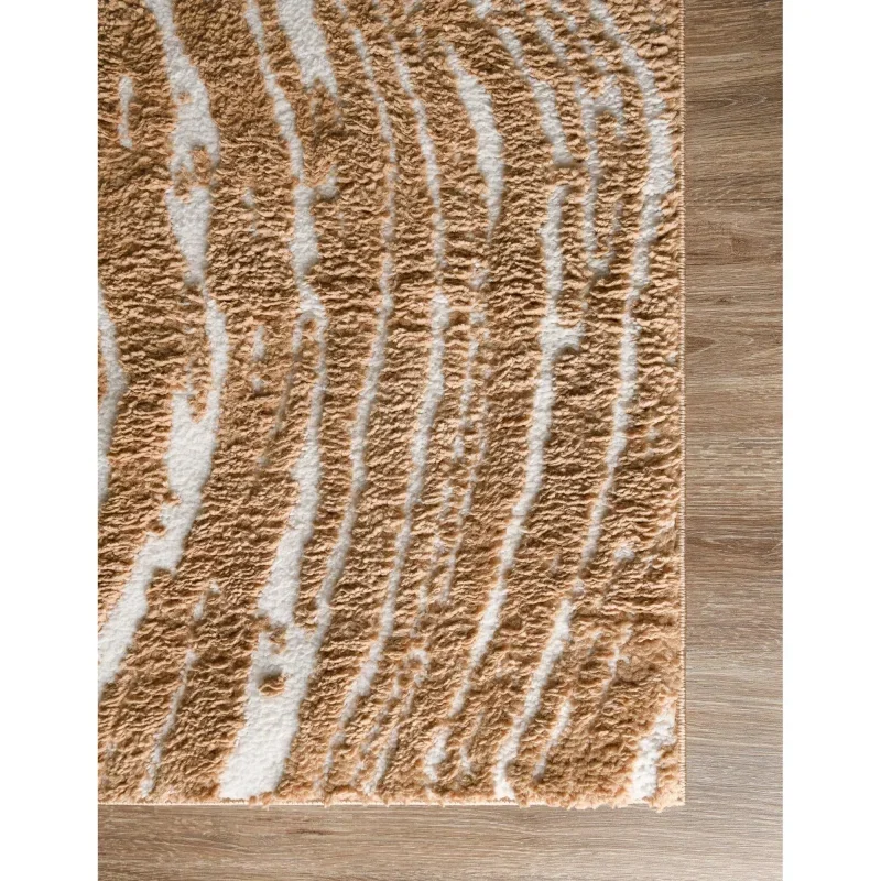Tapete Ondas Orgánico en Caramelo