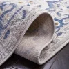 Tapete Palmar de Flores Dispersas en Gris con Azul