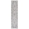 Tapete Palmar de Flores Dispersas en Gris con Azul