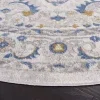 Tapete Palmar de Flores Dispersas en Gris con Azul
