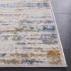 Tapete Palmar de Rayas Horizontales en Beige con Azul Claro