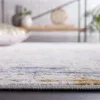 Tapete Palmar de Rayas Horizontales en Beige con Azul Claro