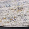 Tapete Palmar de Rayas Horizontales en Beige con Azul Claro