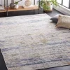 Tapete Palmar de Rayas Horizontales en Beige con Azul Claro