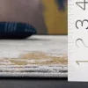Tapete Palmar de Textura Desgastada en Gris con Dorado