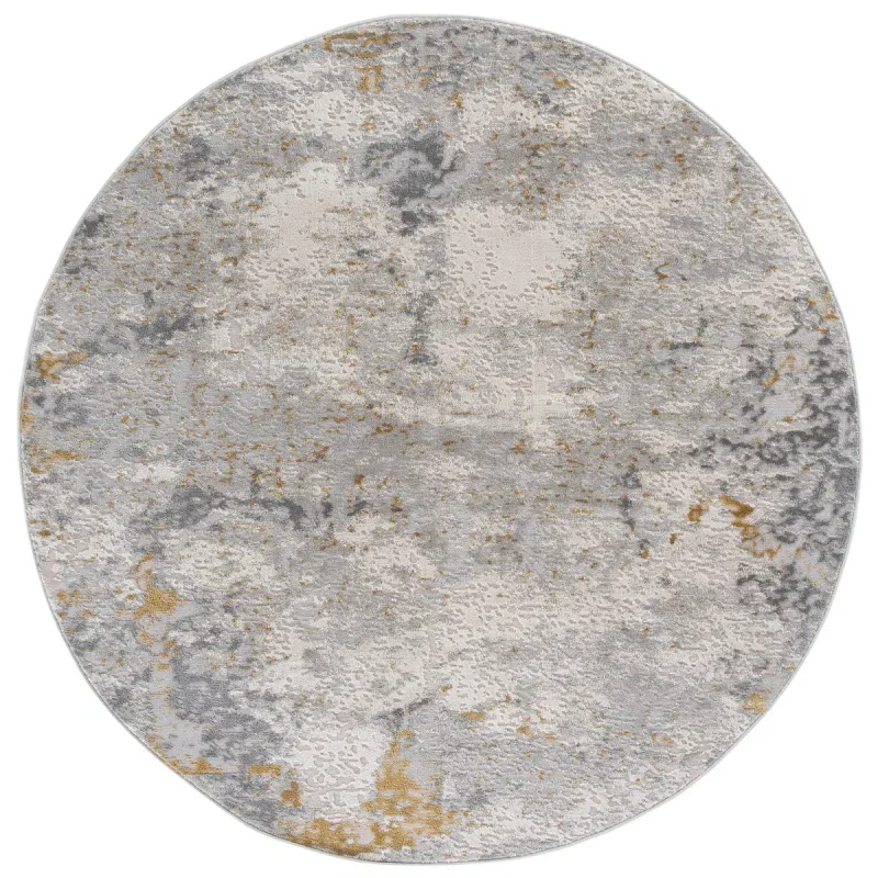 Tapete Palmar de Textura Desgastada en Gris con Dorado