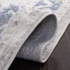 Tapete Palmar Medallón en Gris con Azul