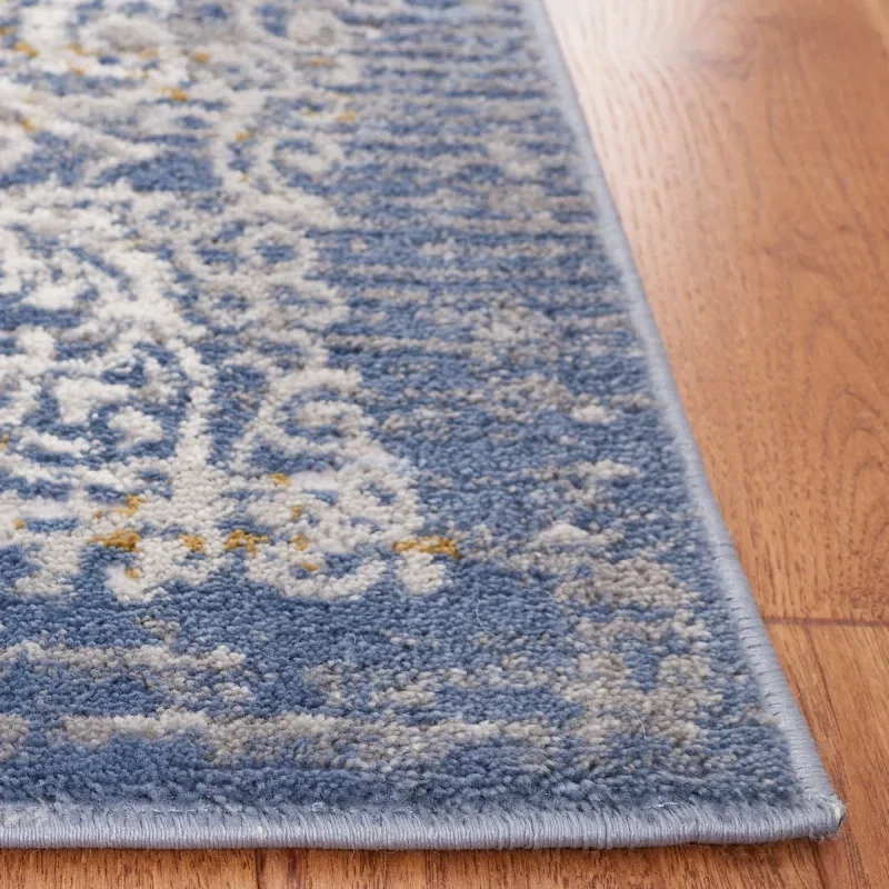 Tapete Palmar Vintage en Beige con Azul