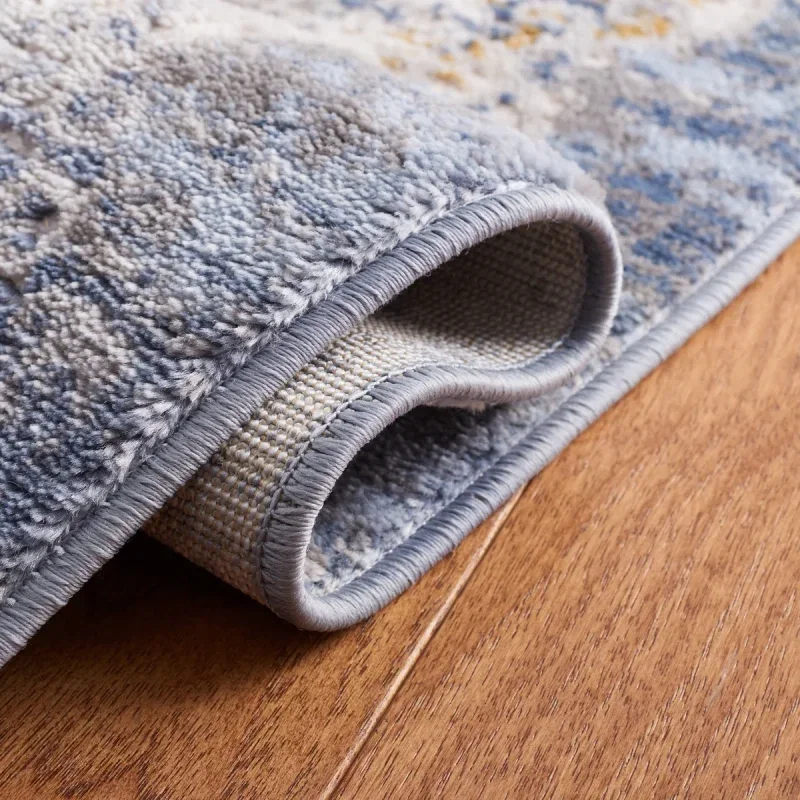 Tapete Palmar Vintage en Beige con Azul