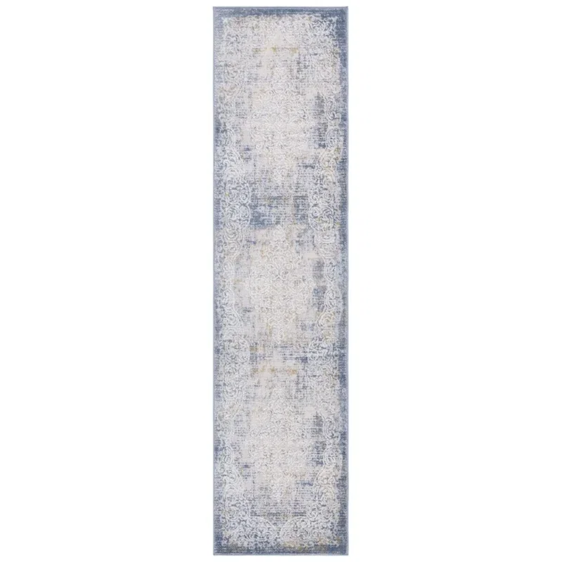 Tapete Palmar Vintage en Beige con Azul
