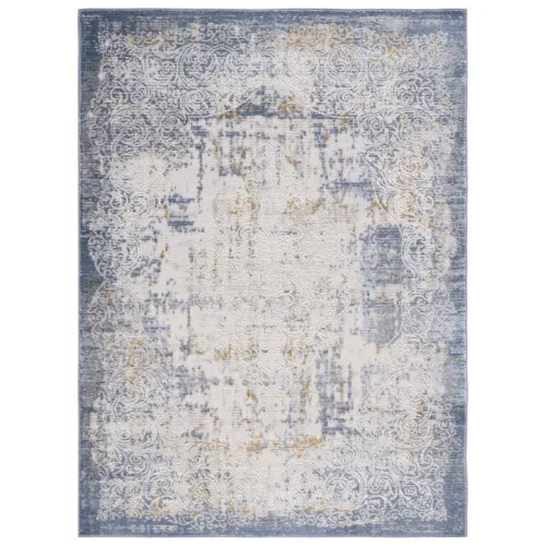 Tapete Palmar Vintage en Beige con Azul