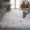 Tapete Palmar Vintage en Beige con Azul