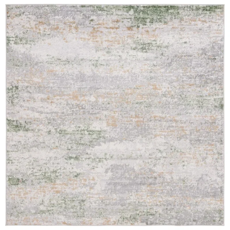 Tapete Palmar Vintage en Gris con Verde