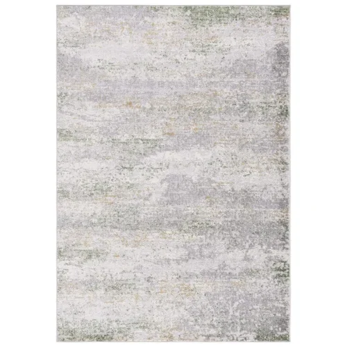 Tapete Palmar Vintage en Gris con Verde