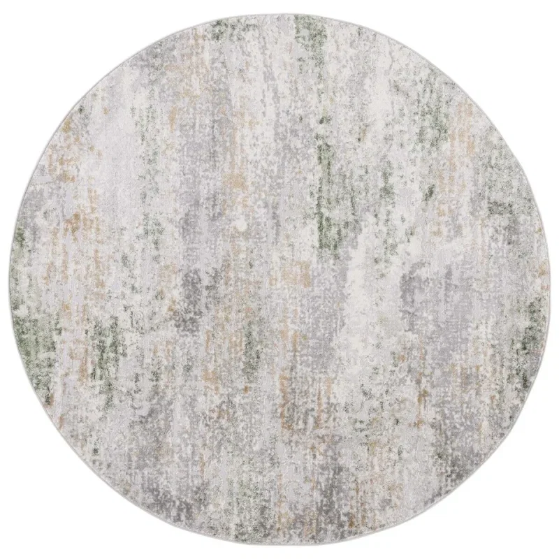Tapete Palmar Vintage en Gris con Verde