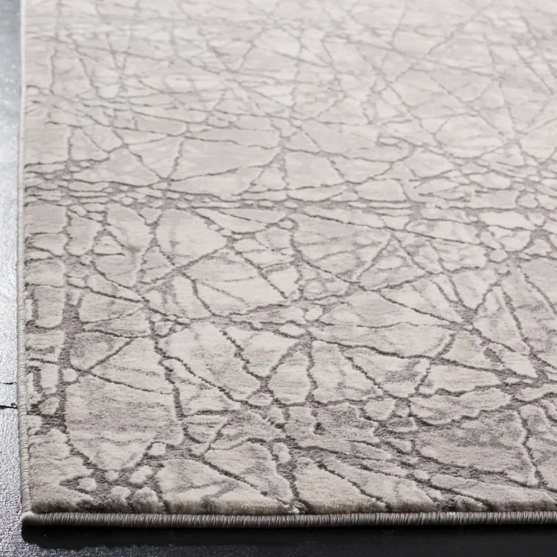 Tapete Prado Abstracto en Beige con Gris