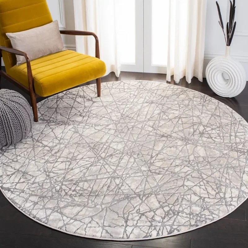 Tapete Prado Abstracto en Beige con Gris