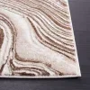Tapete Prado Abstracto en Café con Beige