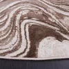 Tapete Prado Abstracto en Café con Beige