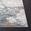 Tapete Prado Abstracto en Gris con Azul