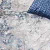 Tapete Prado Abstracto en Gris con Azul