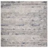 Tapete Prado Abstracto en Gris con Azul Marino
