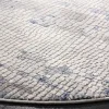 Tapete Prado Abstracto en Gris con Azul Marino