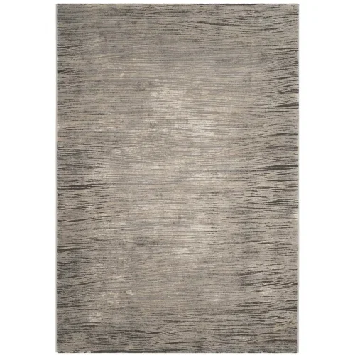 Tapete Prado Abstracto en Marfil con Gris