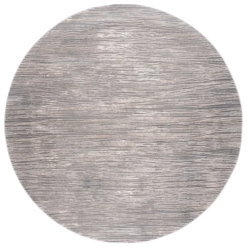 Tapete Prado Abstracto en Marfil con Gris