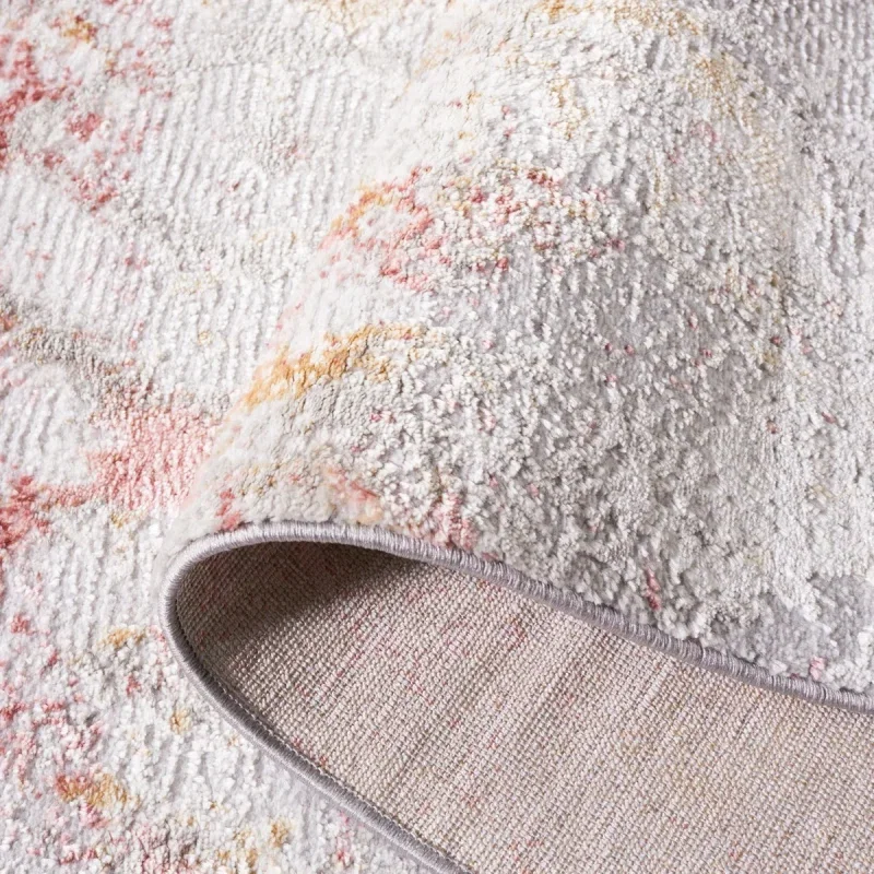 Tapete Prado Damasco en Gris con Rosa