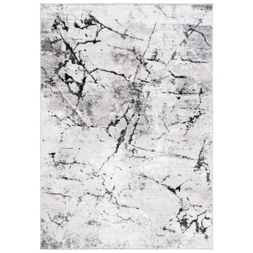 Tapete Prado de Ramas Dispersas en Gris con Negro