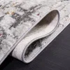 Tapete Prado de Trazos Entrelazados en Gris con Gris Oscuro