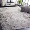 Tapete Prado de Trazos Entrelazados en Gris con Gris Oscuro