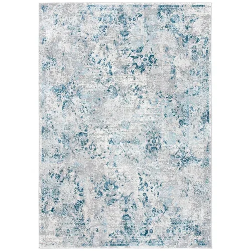 Tapete Prado Vintage en Gris con Azul