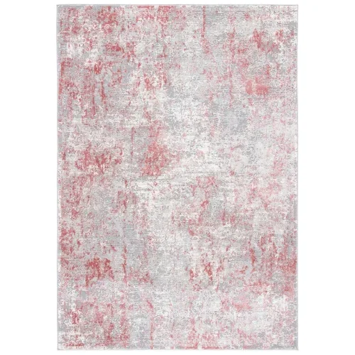 Tapete Prado Vintage en Gris con Rosa