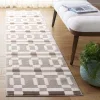 Tapete Ritmo de Cuadrícula Entrelazada en Marfil con Beige