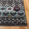Tapete Roterdam Franjas de Rombos en Gris Oscuro Multicolor