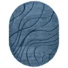 Tapete Shag Miami Abstracto en Azul