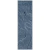 Tapete Shag Miami Abstracto en Azul