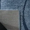 Tapete Shag Miami Abstracto en Azul