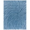 Tapete Shag Miami Abstracto en Azul