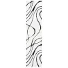 Tapete Shag Miami Abstracto en Marfil con Negro