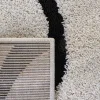 Tapete Shag Miami Abstracto en Marfil con Negro