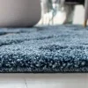 Tapete Shag Miami Damasco en Azul con Marfil