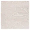 Tapete Shag Miami de Curvas en Natural con Marfil
