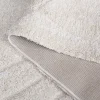 Tapete Shag Miami de Curvas en Natural con Marfil